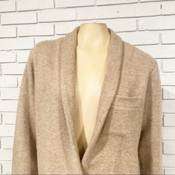 J.Crew “Heather Mushroom” Cocoon Sweater-Blazer  – Tan/Camel Wool Blazer - Picture 3 of 8